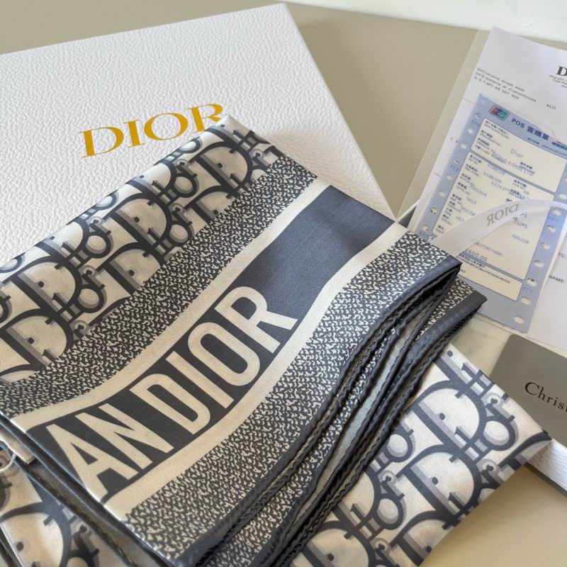 Dior Silk Scarf 90X90cm E41 (3)