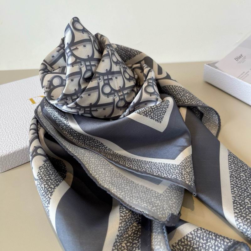 Dior Silk Scarf 90X90cm E41 (6)