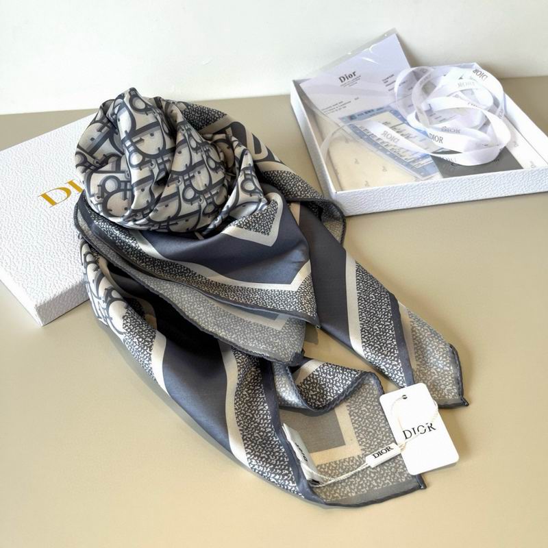 Dior Silk Scarf 90X90cm E41 (7)