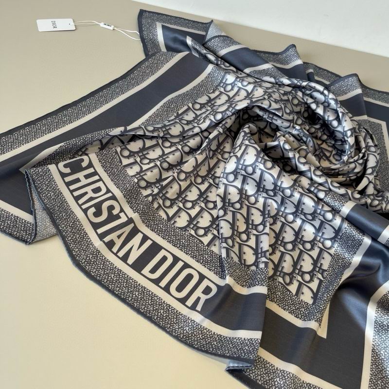 Dior Silk Scarf 90X90cm E41 (8)