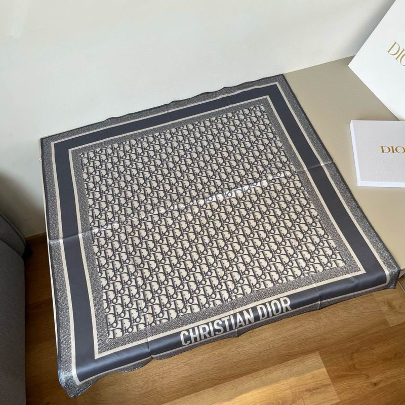 Dior Silk Scarf 90X90cm E41 (9)