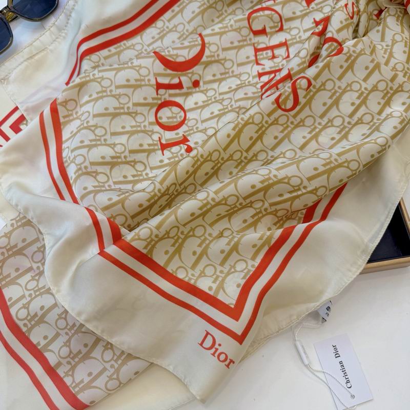 Dior silk scarf 90-180cm E50 (16)