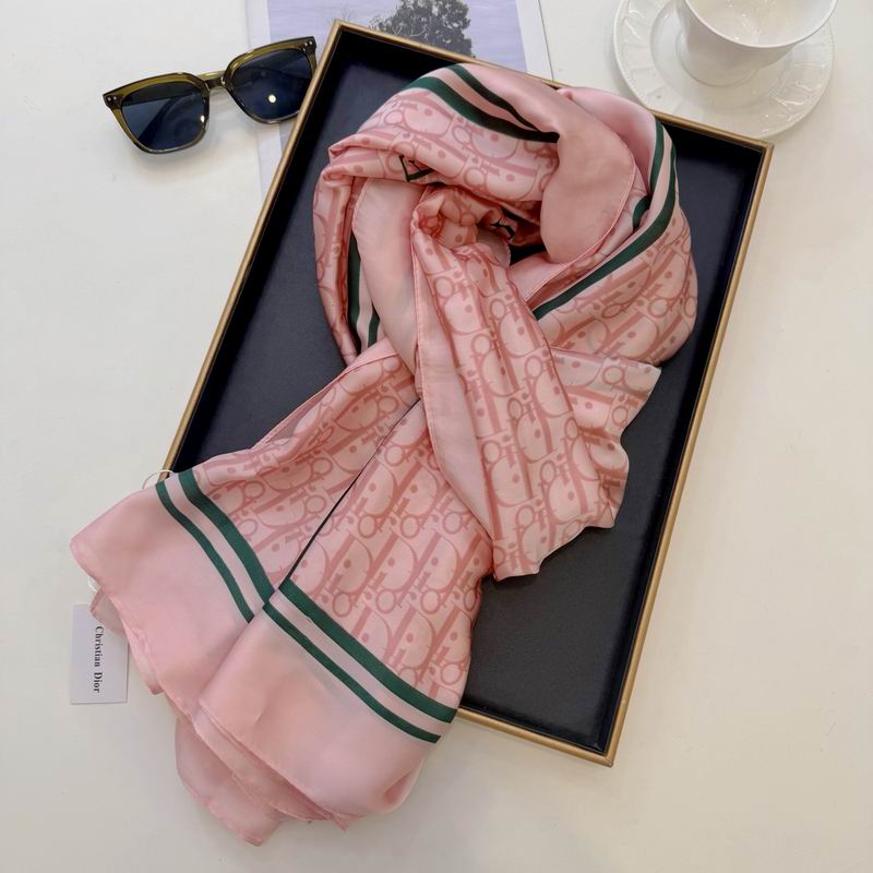 Dior silk scarf 90-180cm E50 (24)