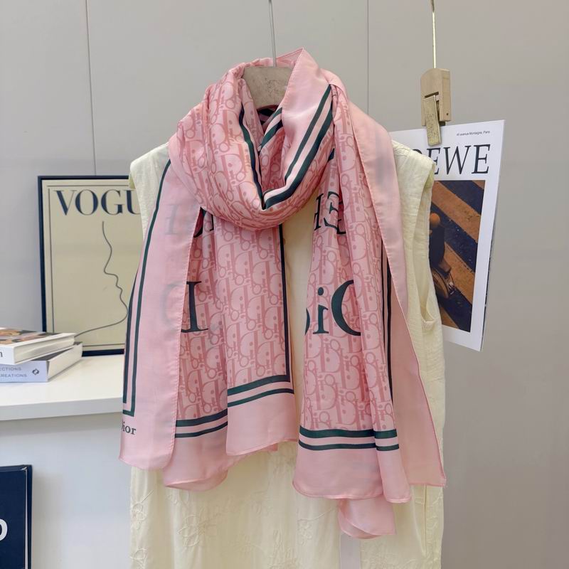 Dior silk scarf 90-180cm E50 (27)
