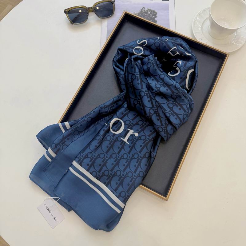 Dior silk scarf 90-180cm E50 (6)