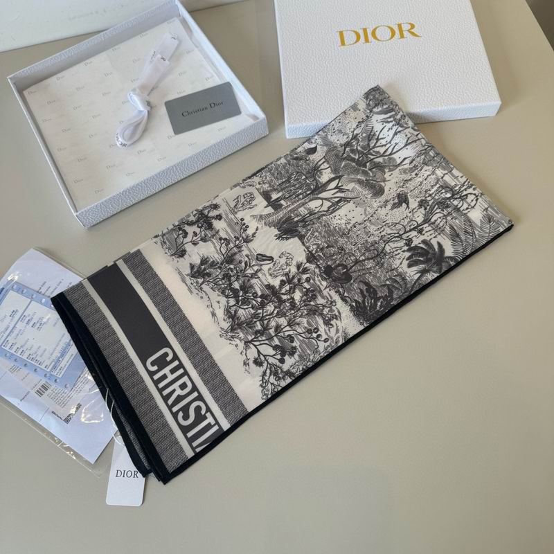 Dior silk scarf 90X90cm E15 (16)