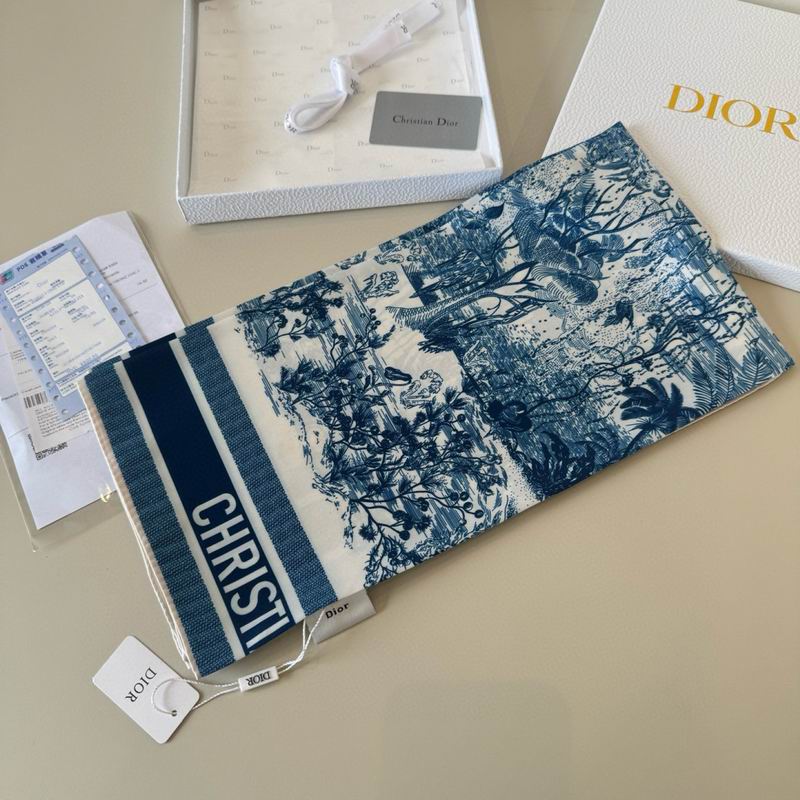 Dior silk scarf 90X90cm E15 (7)