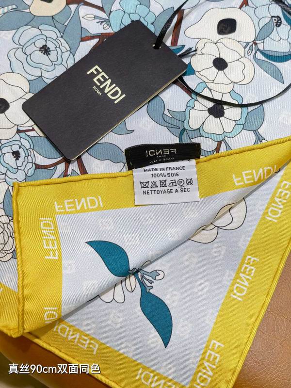 Fendi Silk Scarf 90X90cm E36 (3)