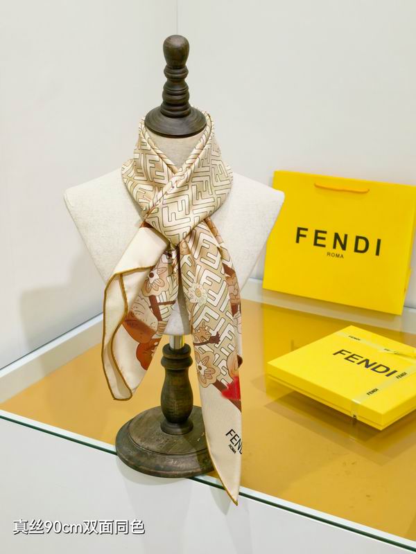 Fendi Silk Scarf 90X90cm E37 (11)