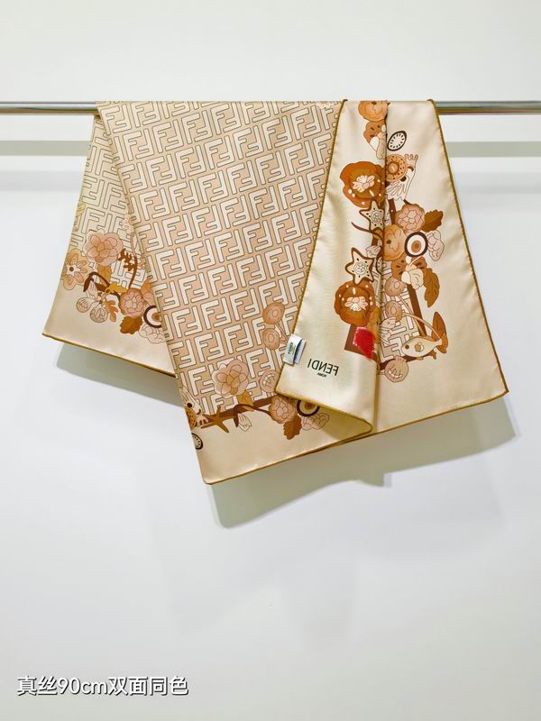 Fendi Silk Scarf 90X90cm E37 (13)