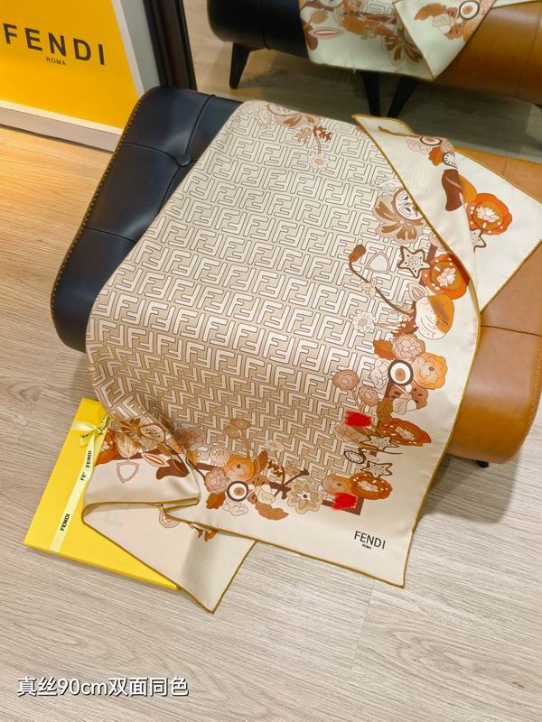 Fendi Silk Scarf 90X90cm E37 (17)