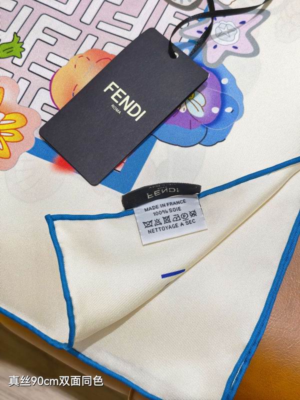 Fendi Silk Scarf 90X90cm E37 (3)