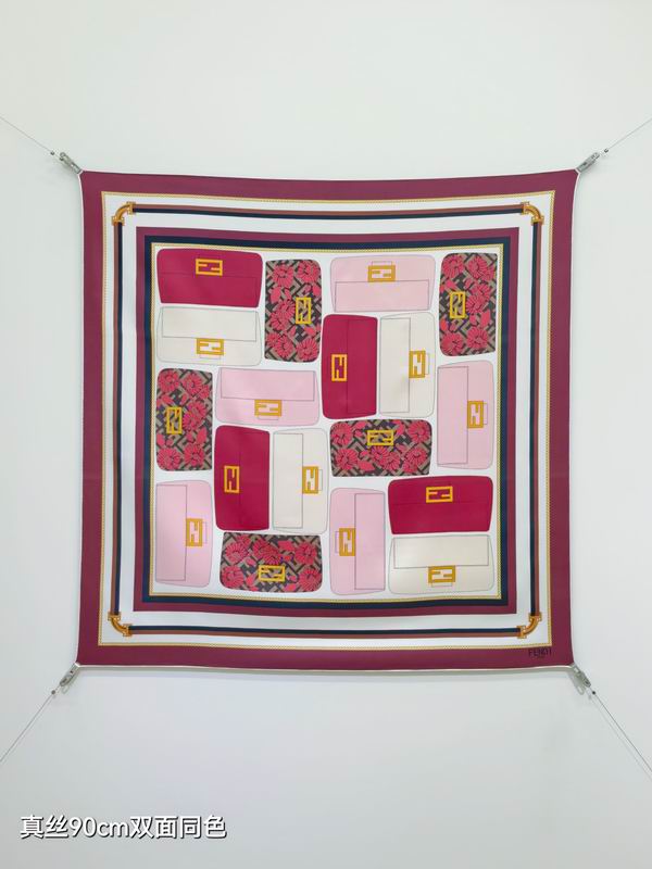 Fendi Silk Scarf 90X90cm E41 (18)