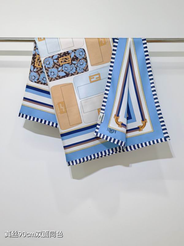 Fendi Silk Scarf 90X90cm E41 (2)