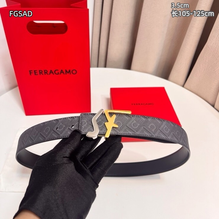 Ferragamo belt 35mmX105-125cm 8L (22)