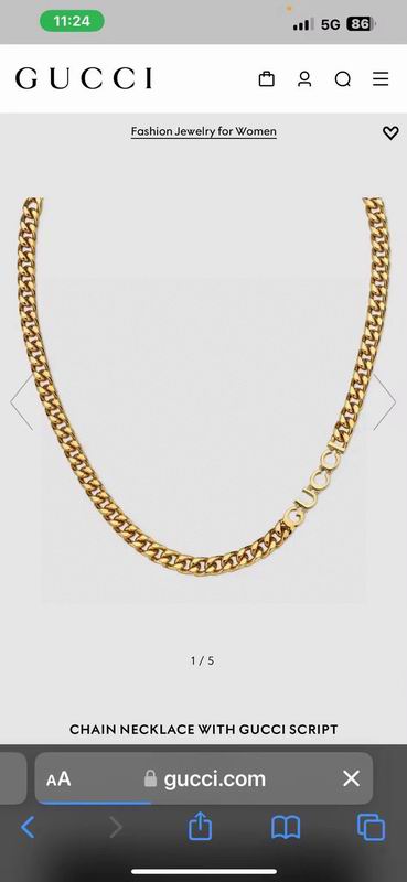 Gucci Necklace  03yxs247 (7)