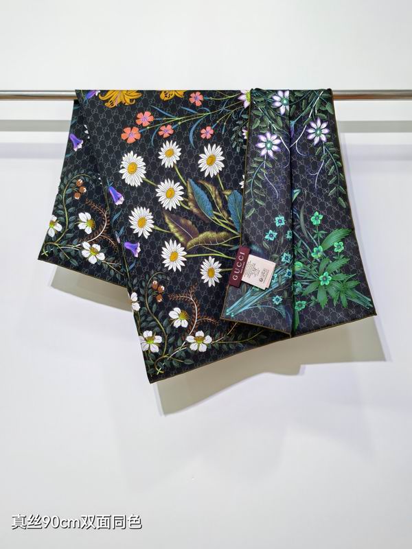 Gucci Silk Scarf 90X90cm E10 (3)