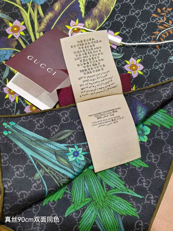 Gucci Silk Scarf 90X90cm E10 (4)
