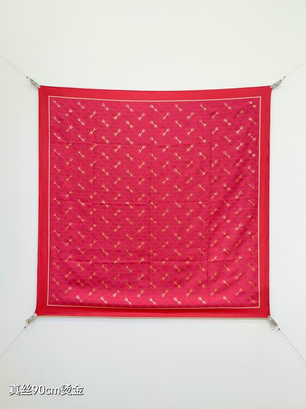 Gucci Silk Scarf 90X90cm E15 (18)