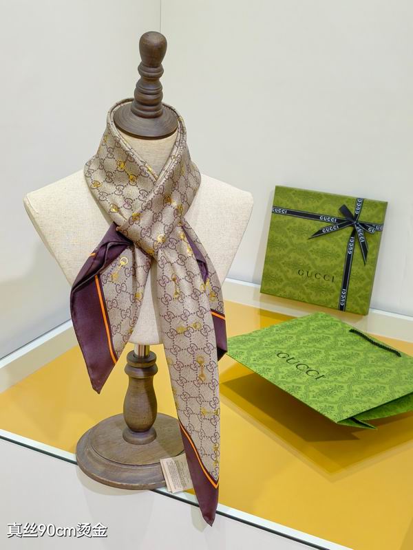 Gucci Silk Scarf 90X90cm E15 (20)