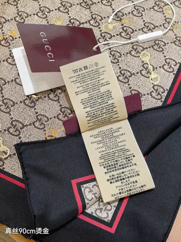 Gucci Silk Scarf 90X90cm E15 (4)