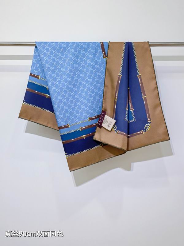 Gucci Silk Scarf 90X90cm E34 (12)