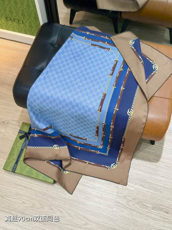 Gucci Silk Scarf 90X90cm E34 (16)