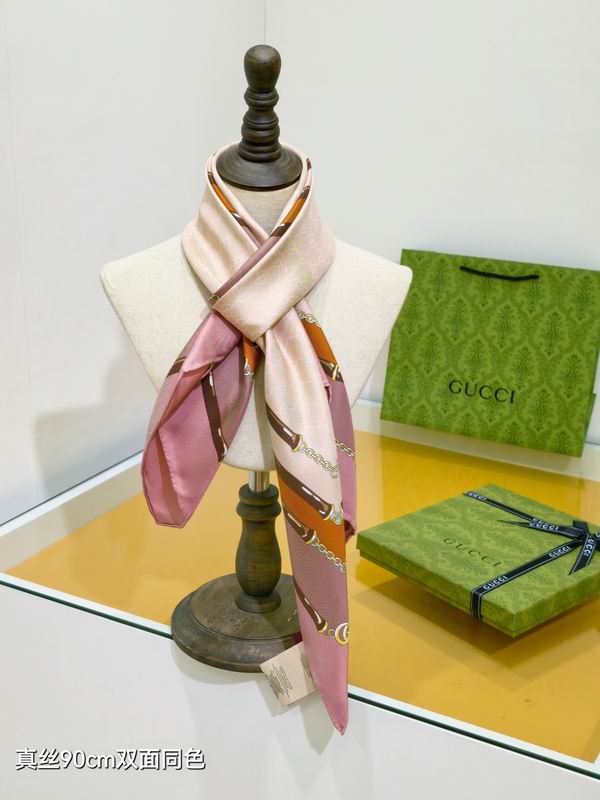 Gucci Silk Scarf 90X90cm E34 (2)