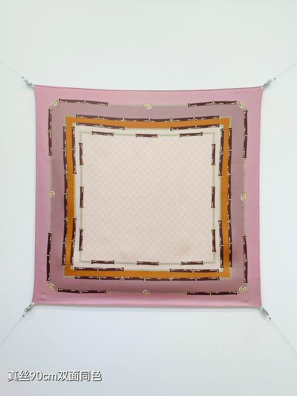 Gucci Silk Scarf 90X90cm E34 (9)