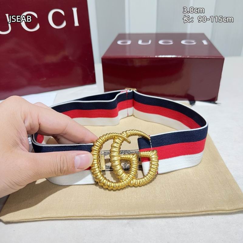Gucci belt 松紧带38mmX90-115cm 8L (19)