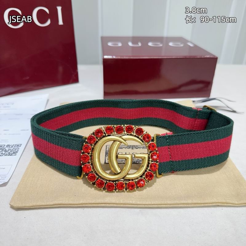 Gucci belt 松紧带38mmX90-115cm 8L (22)