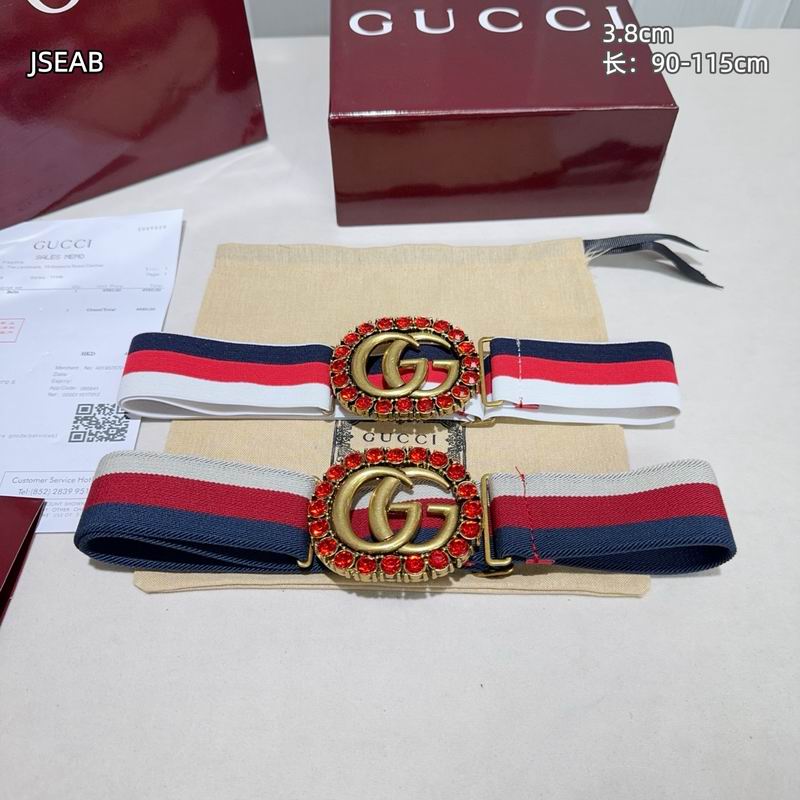 Gucci belt 松紧带38mmX90-115cm 8L (26)