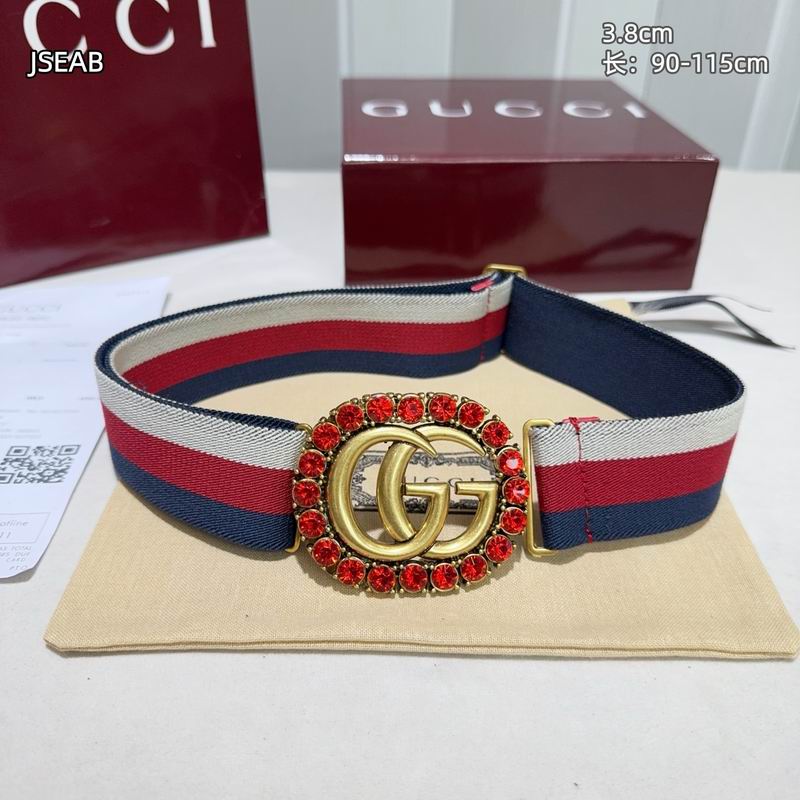 Gucci belt 松紧带38mmX90-115cm 8L (27)