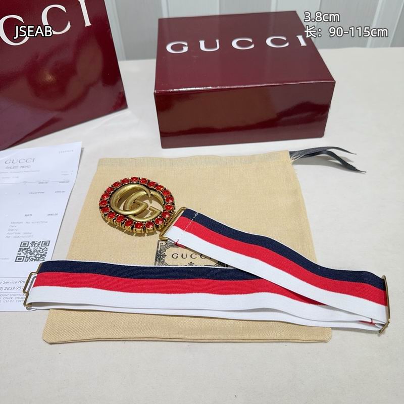 Gucci belt 松紧带38mmX90-115cm 8L (30)