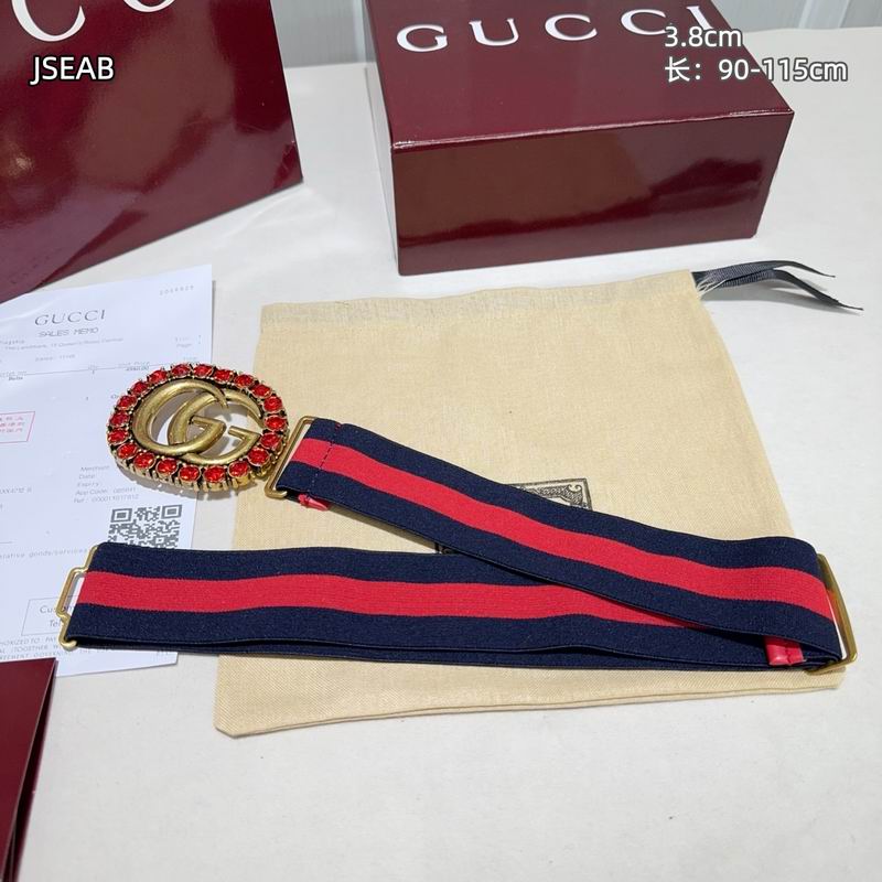 Gucci belt 松紧带38mmX90-115cm 8L (34)