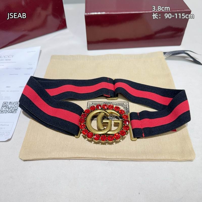 Gucci belt 松紧带38mmX90-115cm 8L (35)
