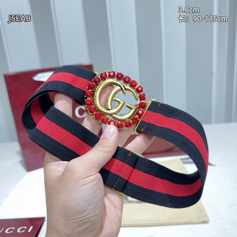 Gucci belt 松紧带38mmX90-115cm 8L (36)