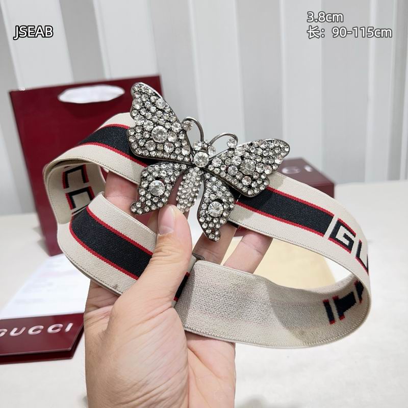 Gucci belt 松紧带38mmX90-115cm 8L (40)