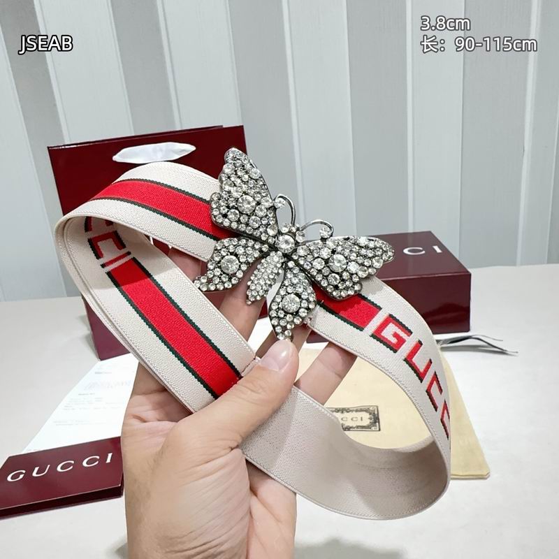 Gucci belt 松紧带38mmX90-115cm 8L (43)