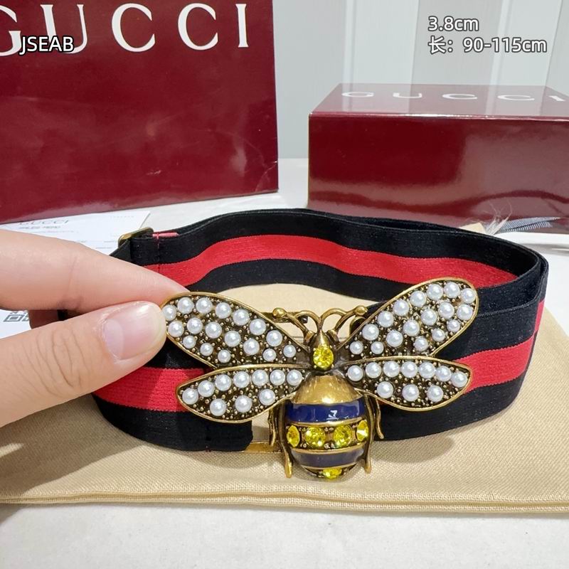 Gucci belt 松紧带38mmX90-115cm 8L (46)