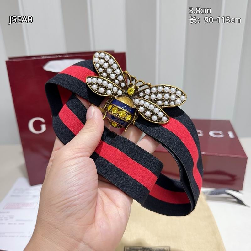 Gucci belt 松紧带38mmX90-115cm 8L (47)