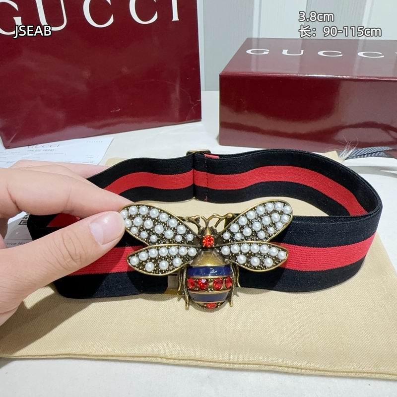 Gucci belt 松紧带38mmX90-115cm 8L (49)