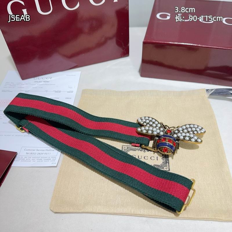 Gucci belt 松紧带38mmX90-115cm 8L (55)