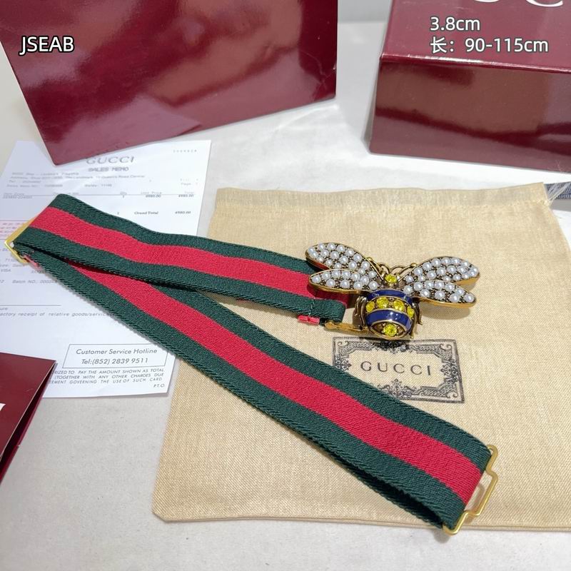Gucci belt 松紧带38mmX90-115cm 8L (58)