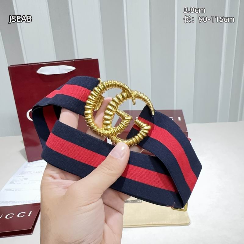 Gucci belt 松紧带38mmX90-115cm 8L (6)