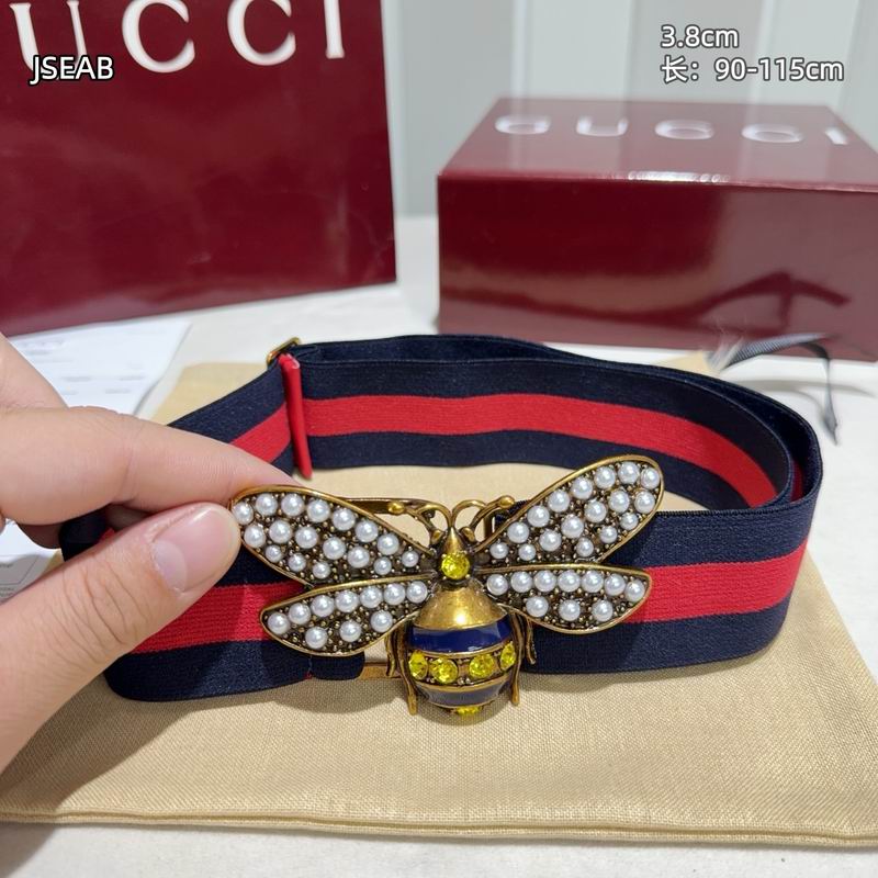 Gucci belt 松紧带38mmX90-115cm 8L (60)