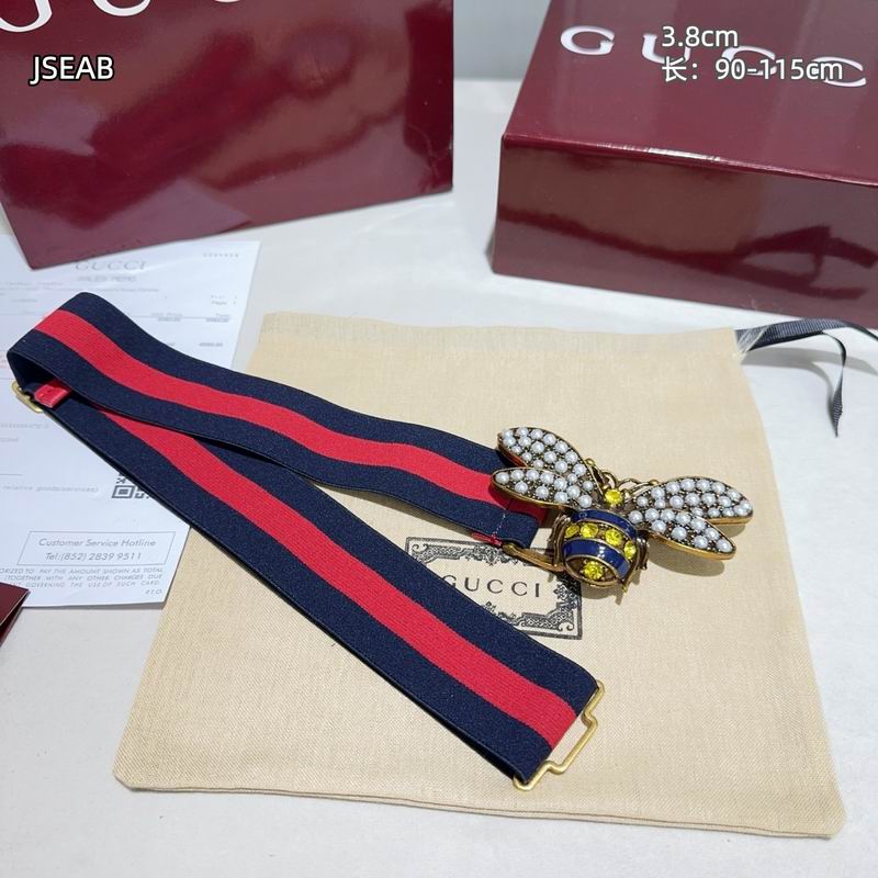 Gucci belt 松紧带38mmX90-115cm 8L (62)