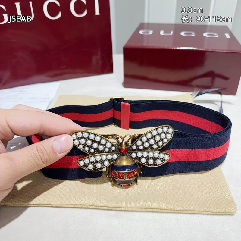 Gucci belt 松紧带38mmX90-115cm 8L (63)