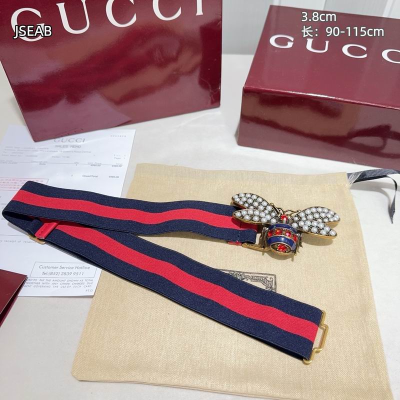 Gucci belt 松紧带38mmX90-115cm 8L (65)