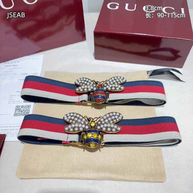 Gucci belt 松紧带38mmX90-115cm 8L (66)